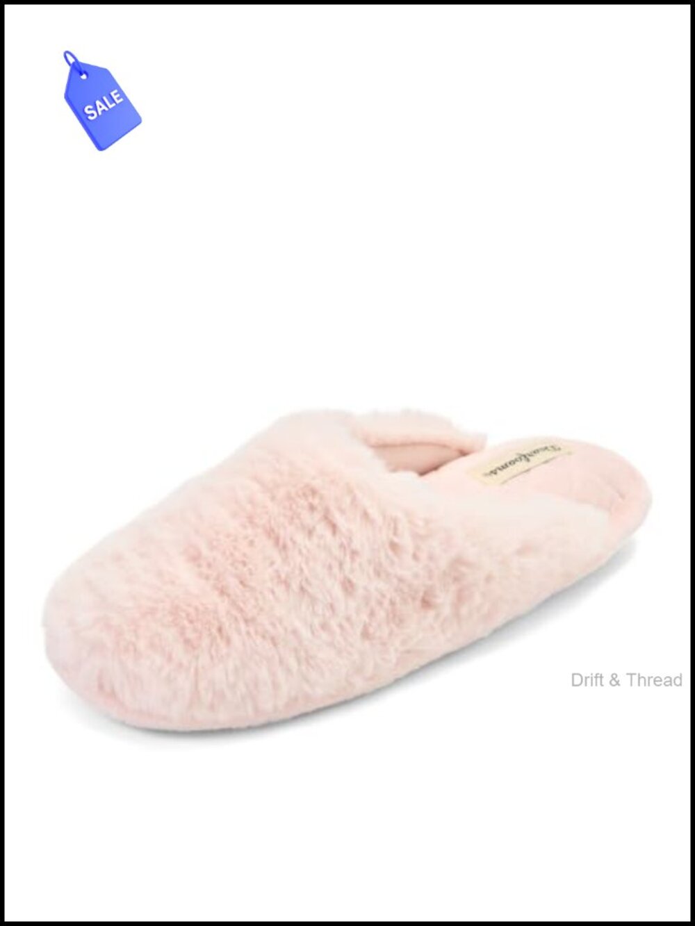 Memory Foam Faux Fur Scuff Slippers Slip-On Indoor House Shoes